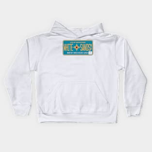 White Sands National Park license plate Kids Hoodie